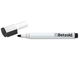 Betzold Folienstift schwarz, mit Löschfilz und Magnet