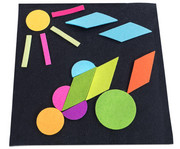 Filzlegespiel Tangram 196 teilig 2