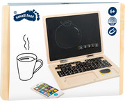 Holz Laptop mit Tafel 4