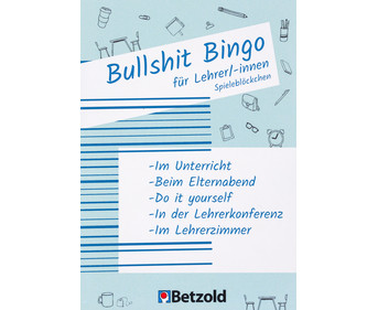 Betzold Bullshit Bingo für Lehrer/innen Spieleblöckchen