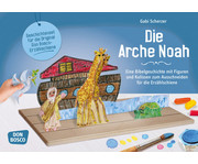 Die Arche Noah mit Figuren zum Ausschneiden für die Erzählschiene 1