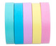 Washi Tape Set aus 5 Rollen Uni Pastell 2