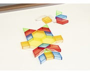 Betzold Transparente Pattern Blocks 360 Teile in Stapelbox 3