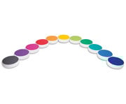 Sitzkissen Regenbogen rund 12 teilig 4