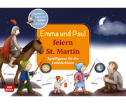 Emma und Paul feiern St Martin Spielfiguren für die Erzählschiene 1