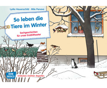 Kamishibai Bildkarten So leben die Tiere im Winter
