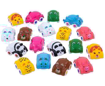 Spielautos Tiere 18 teilig