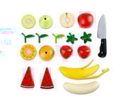 Obst Set aus Holz 9 teilig 1