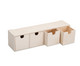 Schubladenbox aus Holz 4 Faecher-3