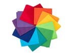 Spieltücher Regenbogen 80 x 80 cm 12er Set in 12 Farben