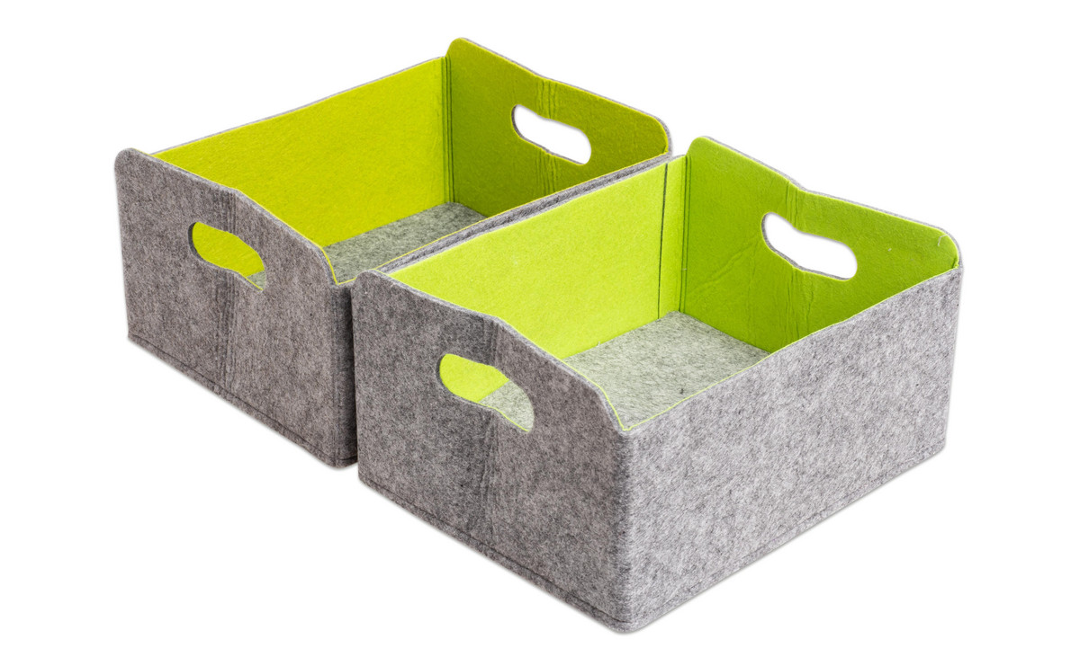 Betzold Filzboxen, faltbar, 10 l, 2er-Set