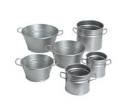 Metallschüsseln Sand und Matsch Set 6 teilig 1