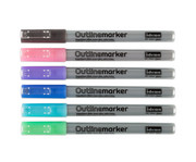 Outlinemarker 6 Farben 2