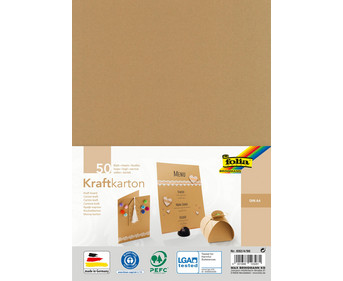folia Kraftkarton 230 g/m² DIN A4 50 Blatt