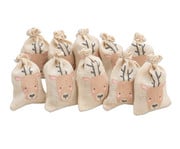 folia Jutesäckchen Rentier 10 Stück 1