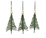 Bastelset Makramee Weihnachtsbaum Anhänger 6 Stück 1
