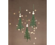 Bastelset Makramee Weihnachtsbaum Anhänger 6 Stück 2