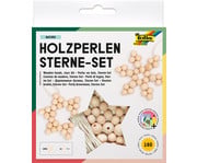 folia Holzperlen Sterne Set 1