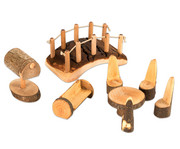 Waldwelt Spielmöbel aus Holz 8 teilig 1