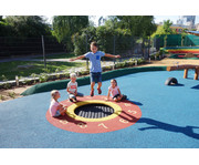 EUROTRAMP Kids Tramp Playground Loop mit Fallschutzplatten 2