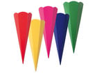 folia Schultüten Rohlinge bunt 10er Set 5 Farben
