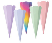 folia Schultüten Rohlinge für Geschwister 5er Set einer Farbe 1