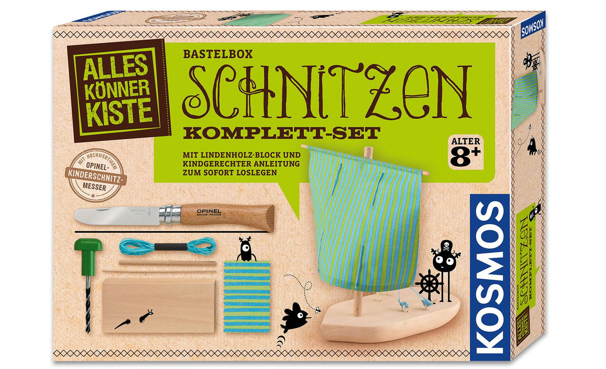 KOSMOS Bastelbox - Schnitzen Komplett-Set