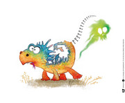 Kamishibai Bildkarten Furzipups der Knatterdrache 4