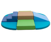 Betzold Spiel und Bewegungsinsel Treppen und Quadrate niedrig 3