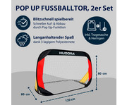 HUDORA Pop up Fussballtore 2er Set 2