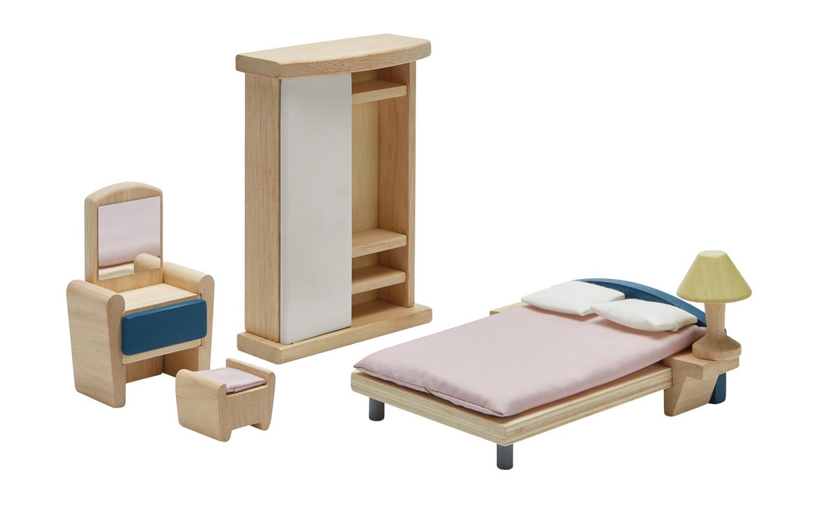 PLANTOYS Puppenhausmöbel „Schlafzimmer“