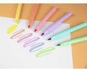 Kores® Fasermaler Brush Tip Marker Pastel Style 6 Stück 6