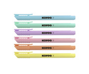 Kores® Pastell Textmarker Set 12 Stück 1