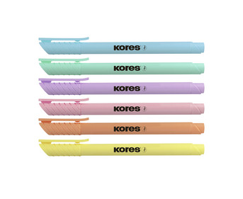 Kores® Pastell Textmarker Set 12 Stück