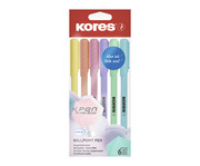 Kores® Pastell Kugelschreiber Set mit blauer Tinte 12 Stück 2