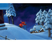 Kamishibai Bildkarten Der kleine Weihnachtsmann reist um die Welt 3