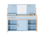 Betzold Kinderwerkbank mit Konstruktionsspiel pastell 2