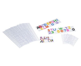 Steckplatten Buchstaben und Zahlen