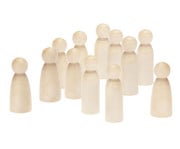 Holzfiguren blanko 12 Stück 1