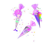 Schultüten Bastelset Unicorn School 2