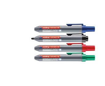 edding 12 retract Whiteboardmarker 4er Set