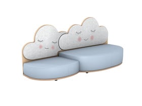 Betzold Kinder-Akustiksofa „Wolke“ mit zwei Ebenen