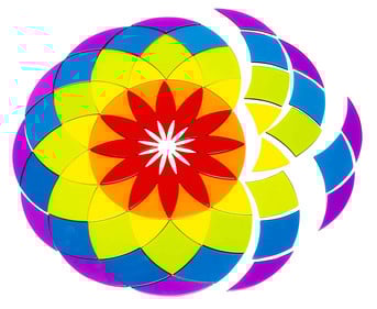 Acrylformen Grosses Mandala 61 teilig