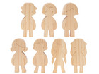 Holzfiguren Kinder 7 Stück