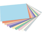 folia Tonpapier Pastell 130 g/m² DIN A4 100 Blatt 10 Farben 5