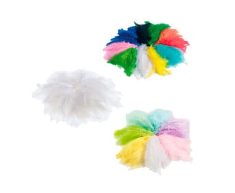 folia Flauschfedern Mix 100g farbig sortiert