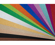 Glitterkarton 300 g/m² 50 x 70 cm 15 Bogen 15 Farben 5