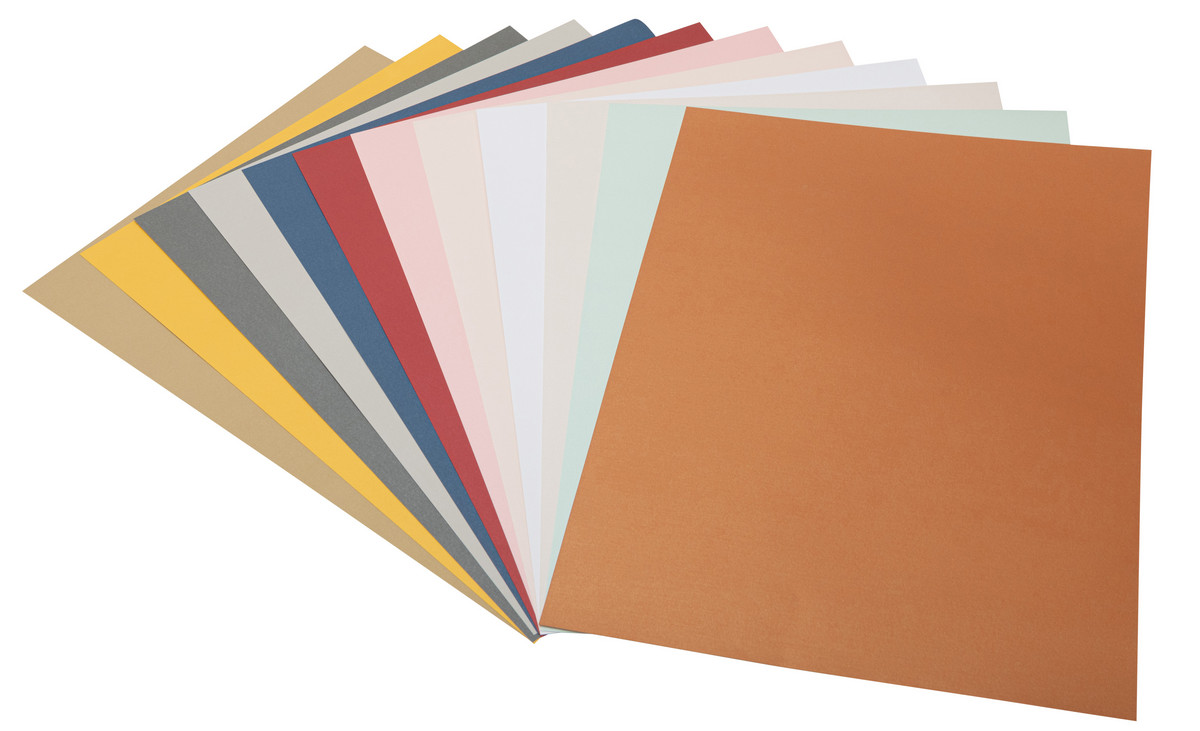 Folia Perlmuttkarton 13 Blatt – Bastelkarton Beidseitig Perlmuttfarben, 25x35cm, 250g/m²