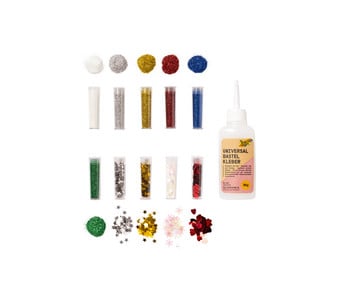 Bio Glitter Set 10 Dosen Deko + 1 Deko Kleber