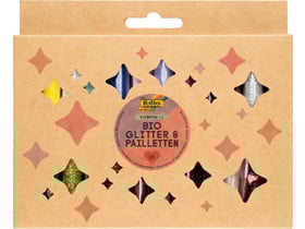 Bio-Glitter- und Pailletten-Set „Regenbogen“